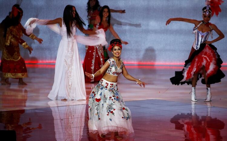 Bhasha Mukherjee durante la ceremonia final de Miss Mundo, en Londres (Foto: REUTERS/Henry Nicholls)