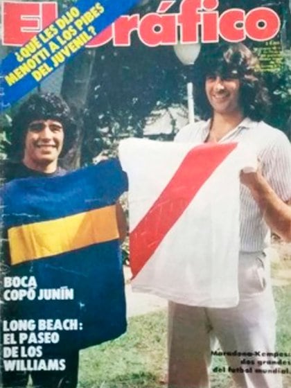 Boca le compró a Maradona a Argentinos Juniors y River le compró  a Kempes al Valencia de España.