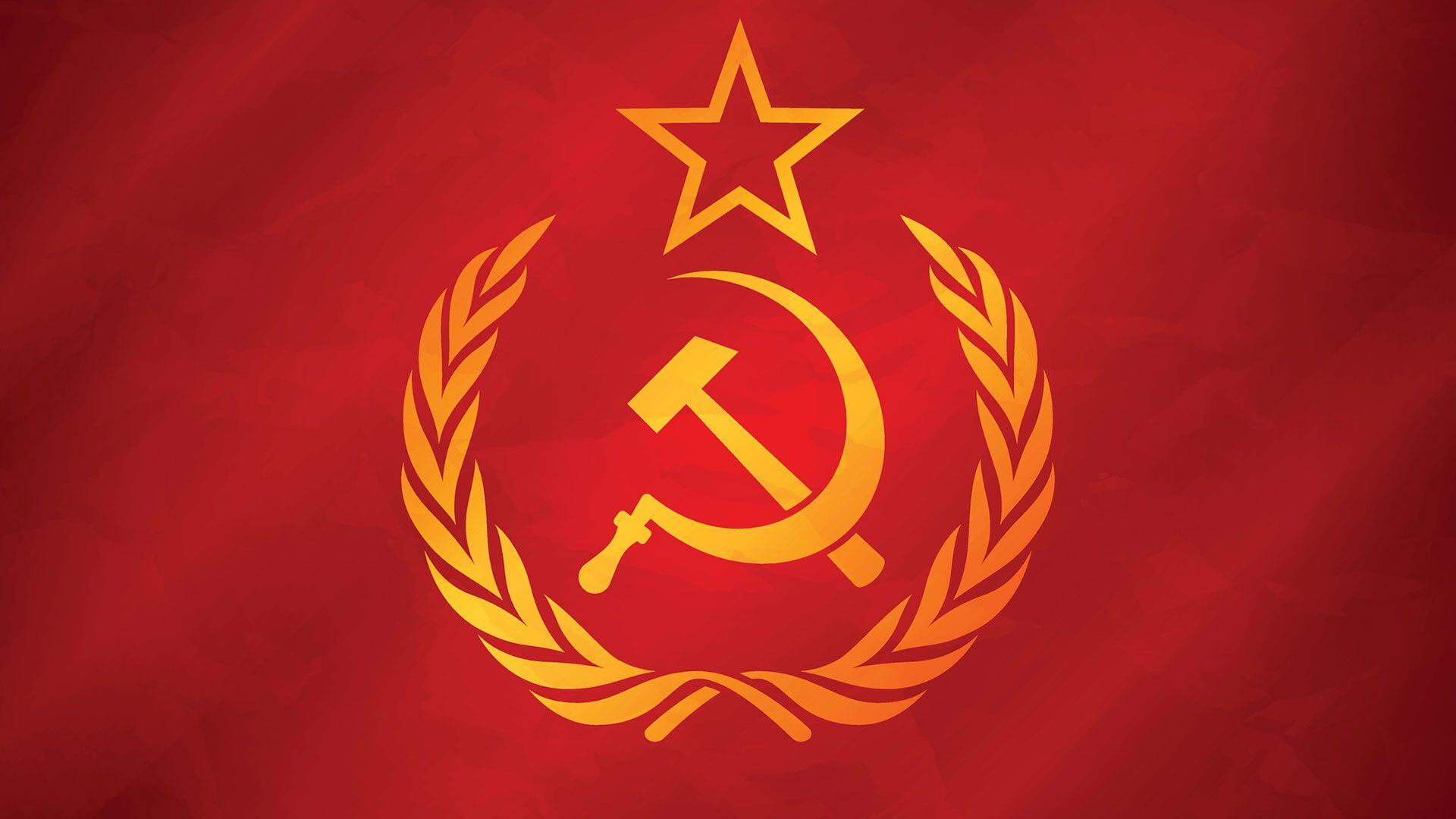coloso caído, la bandera de la URSS