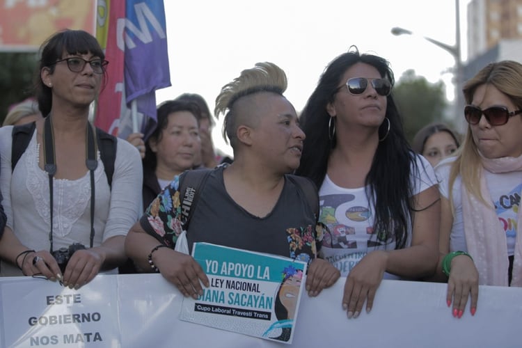El sábado habrá una marcha contra los travesticidios y transfemicidios. En la foto, Say Sacayán: el homicidio de su hermana Diana fue juzgado como 