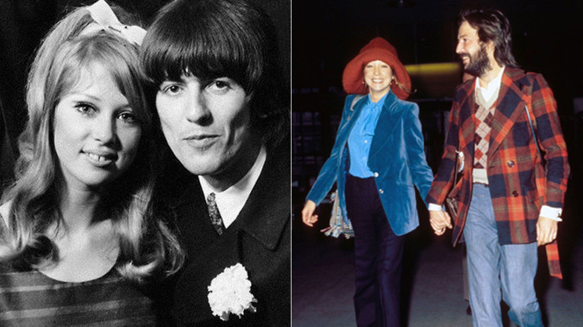 Pattie Bpyfd junto a George Harrison y luego, Eric Clapton