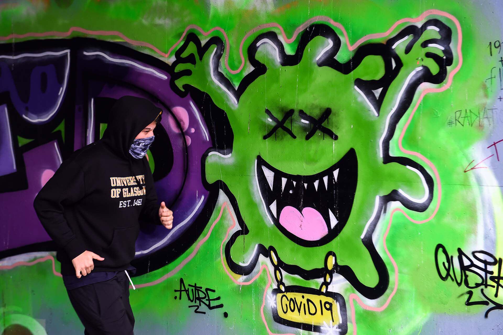 graffiti covid coronavirus en el mundo