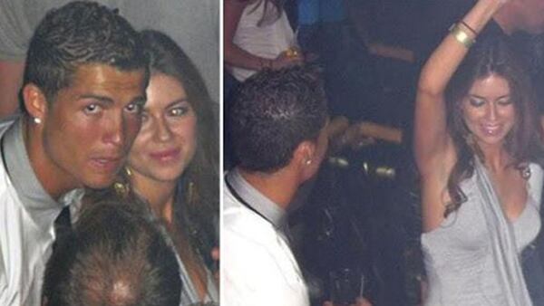 Imágenes de Cristiano Ronaldo con la mujer que lo denunció por agresión sexual.