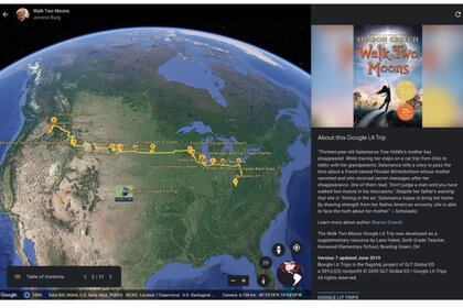 Lit Trips, recorridos literarios con Google Earth.