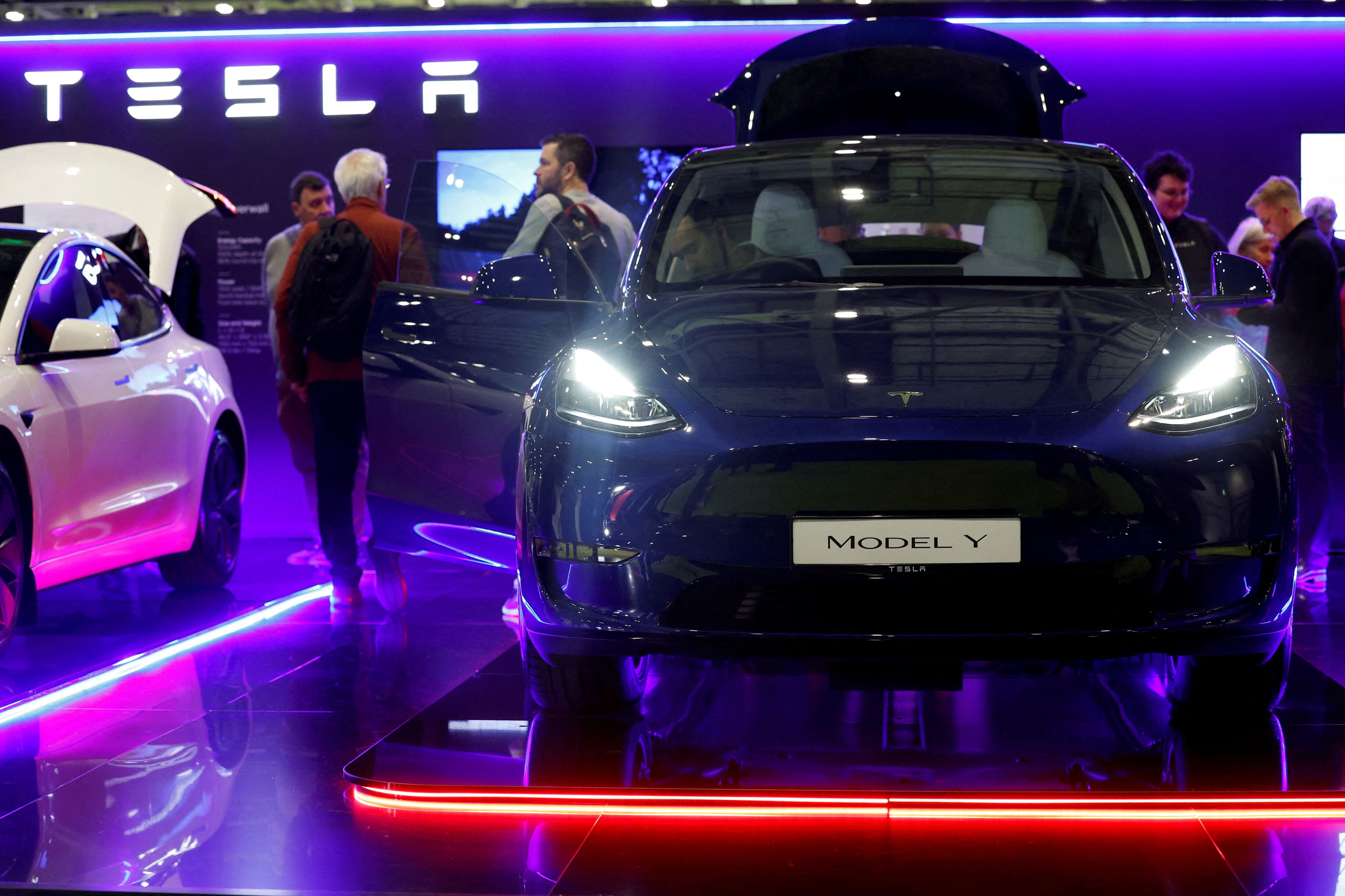 Tesla Model Y el vehículo eléctrico que se construye en la planta de Texas. (REUTERS/Peter Cziborra)