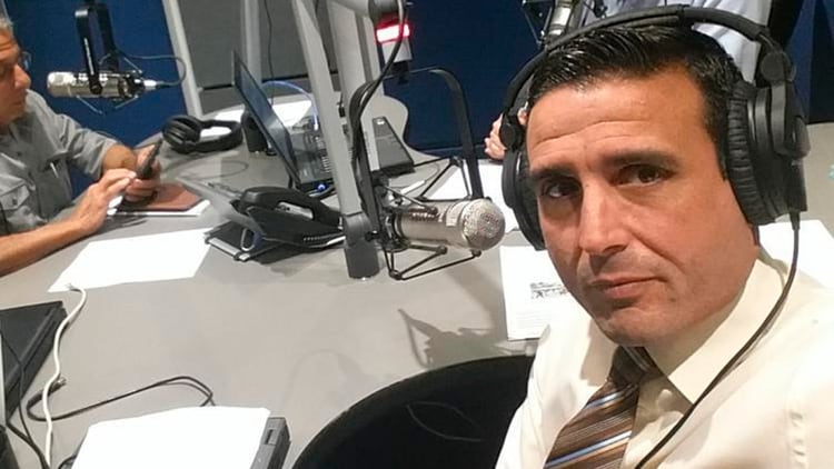 René Pedrosa en su etapa de periodista