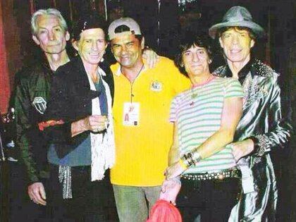 Alejandro Sokol con los Rolling Stones