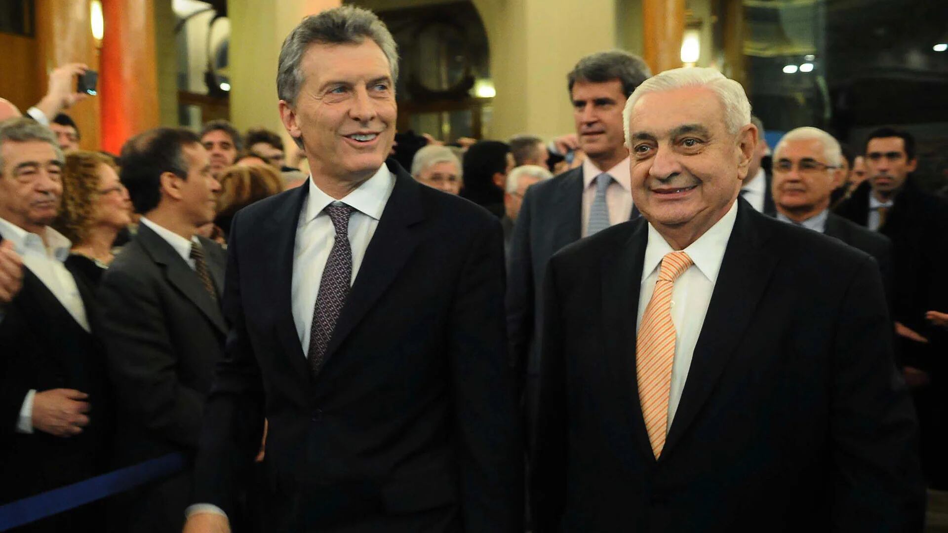 Mauricio Macri y Adelmo Gabbi (Télam)