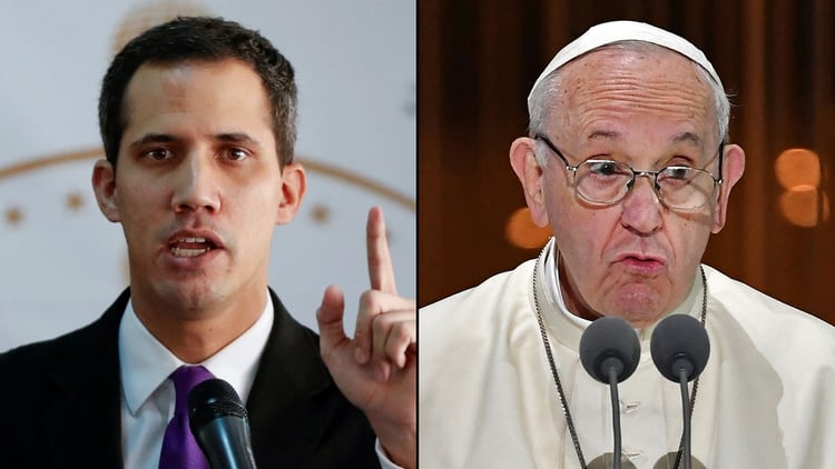 Juan GuaidÃ³ pidiÃ³ al Papa abogar ante Maduro para que deje el poder