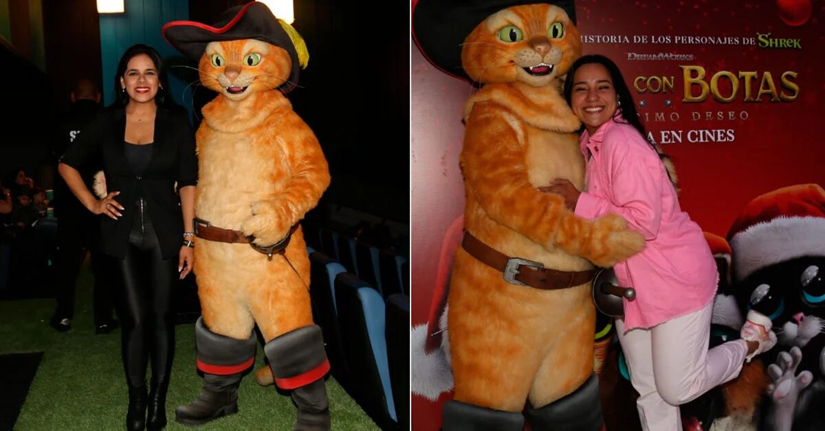 Entertainers enjoyed the premiere of “Puss in Boots”