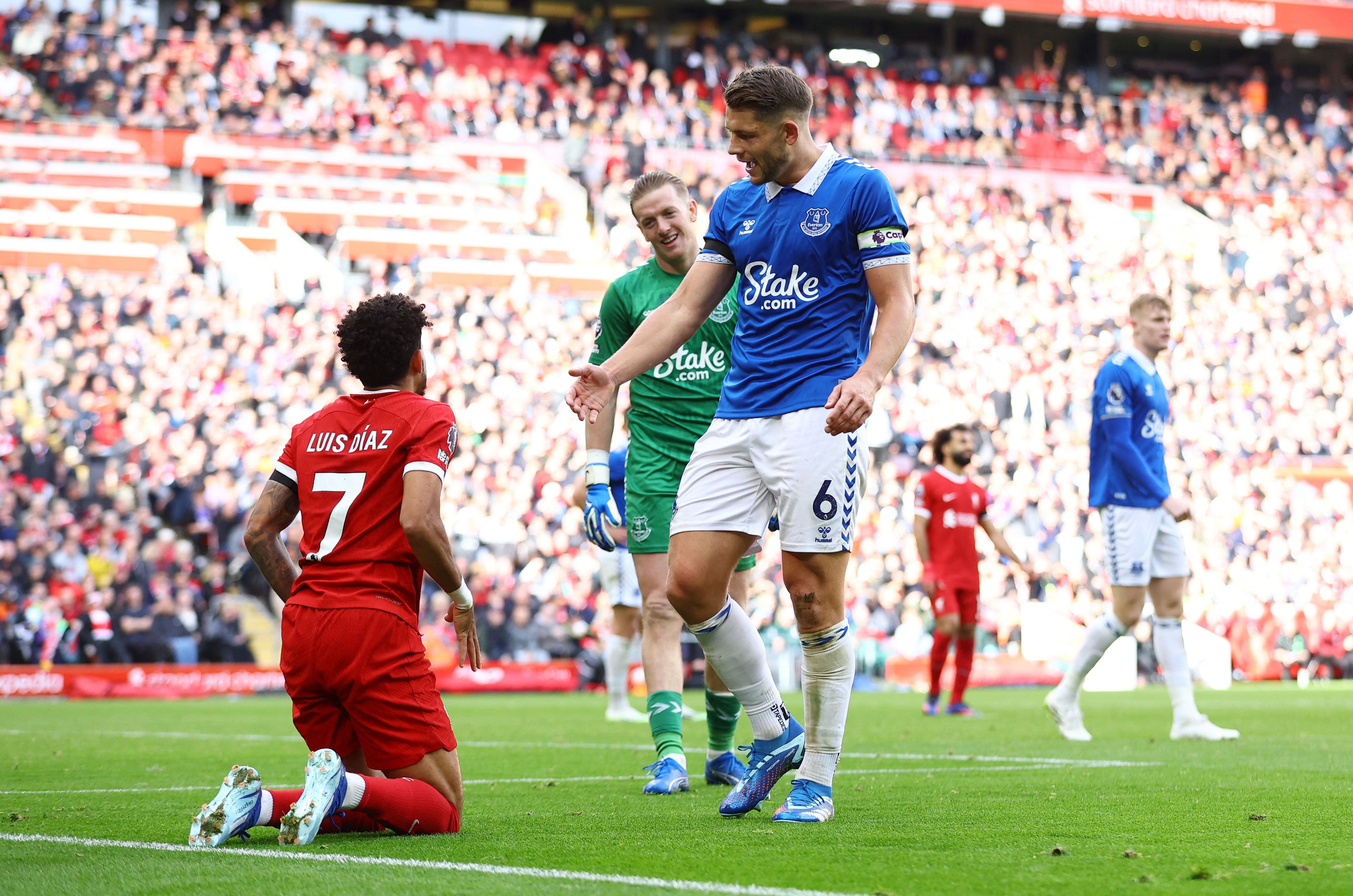 Luis Díaz, titular y destacado en la victoria de Liverpool contra Everton,  en el derbi de Merseyside - Infobae