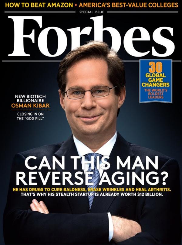 Osman Kibar, en la portada de la revista Forbes. (Forbes)