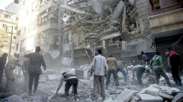 La destrucción en Alepo