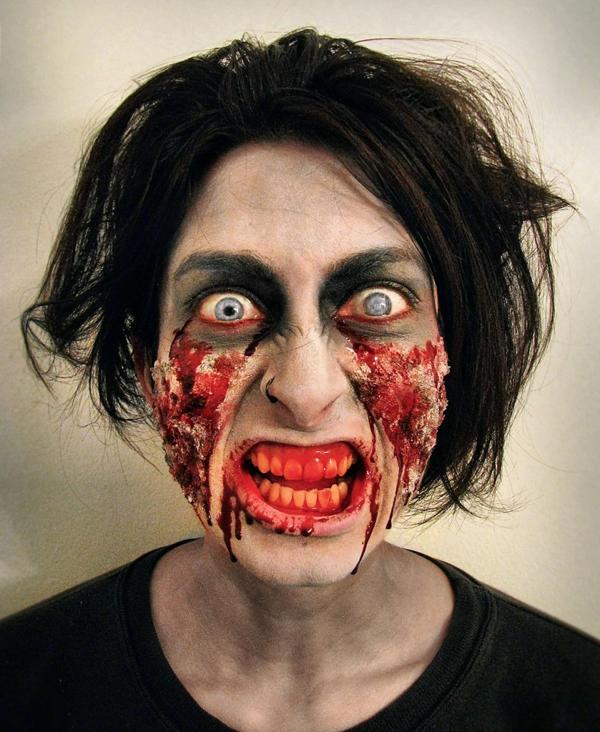 El zombi aterrador de la mano de maquilladora Luciana Romero para Frumboli Estudio