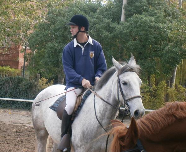 Agustín del Cerro durante muchos años practicó equitación