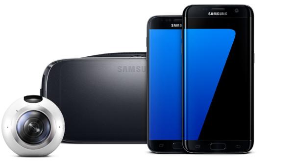 Samsung Galaxy S7 y S7 Edge junto con la cámara 360