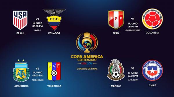 Así quedaron los cruces de la Copa América (@CONMEBOL)