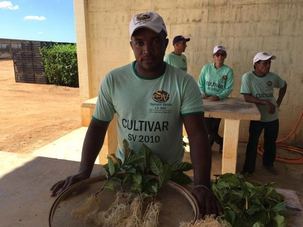 Clésio trabaja en la producción del café desde los 17 años en Sempre Verde, Estado de Espirito Santo, en Brasil