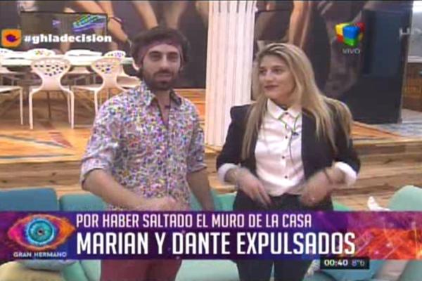 Marian y Dante, expulsados