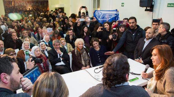 Una de las actividades organizadas por el Instituto Patria, con participación de organismos de derechos humanos.