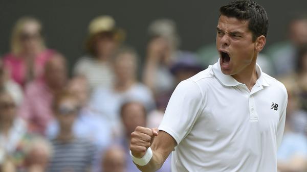Milos Raonic, 25 años, llegó a la final del último torneo de Wimbledon (Reuters)