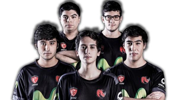 El equipo Kaos está conformado por Manuel Parrochia, Arlindo Neto, Julio Berríos, Joaquín Perez, Renato De Souza y, de suplente, Carlos Ibañez (cortesía de Riot Games).