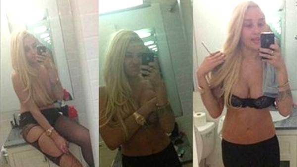 En plena crisis nerviosa, Amanda Bynes se retrató con su móvil y subió las fotos a Twitter