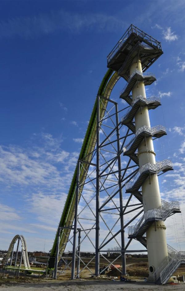 La torre Verruckt, el tobogán de agua más alto del mundo