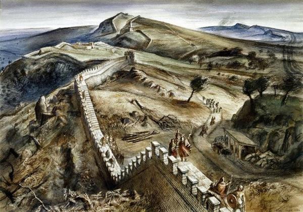 La muralla de Adriano, en Britania, entonces provincia romana