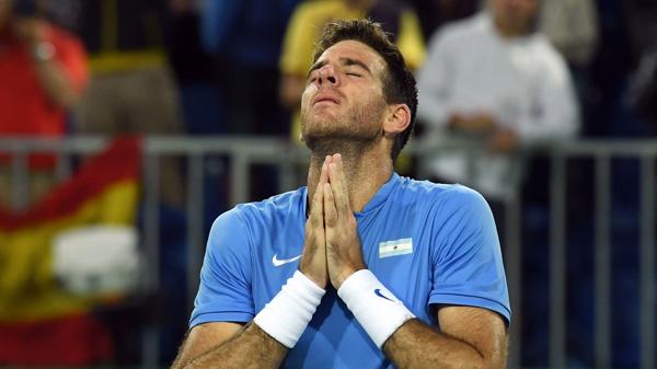 La emoción de Del Potro luego de lograr la clasificación a la semifinal (Reuters)