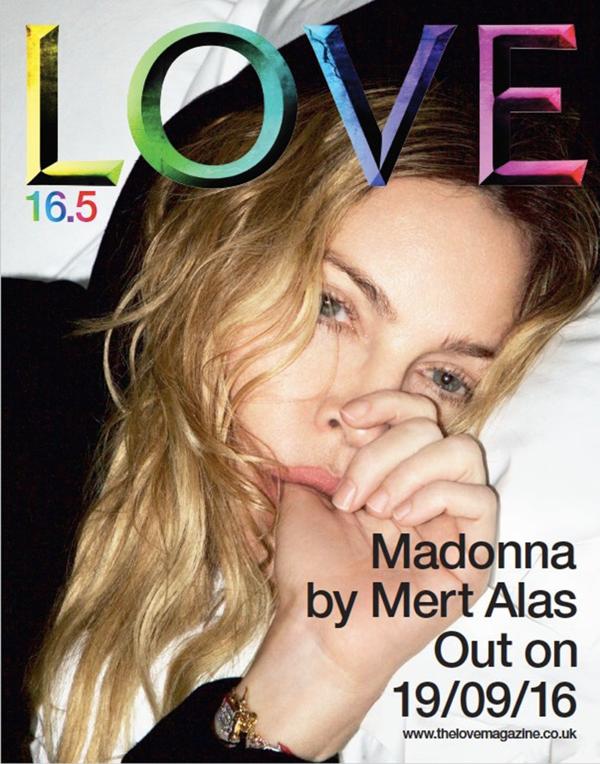 Madonna en la portada de Love Magazine
