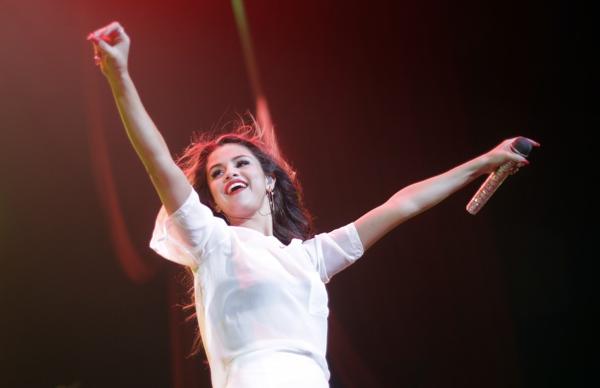 Selena Gomez durante su concierto en Viena, Austria (EPA)
