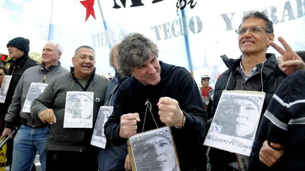 Luis D´Elía y Amado Boudou (DyN)