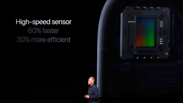 El sensor de la cámara es 60% más rápido y un 30% más eficiente