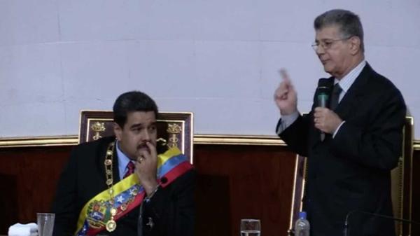 Nicolás Maduro y Henry Ramos Allup