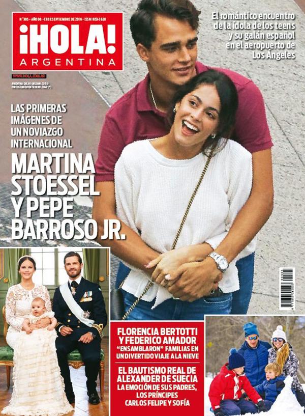 Martina Stoessel y Pepe Barroso en la tapa de “¡Hola!”