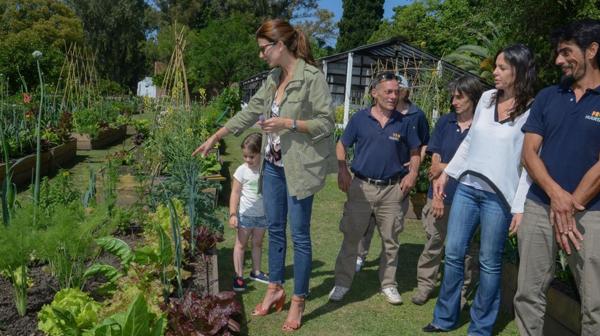 Juliana Awada inauguró su huerta en Olivos (Presidencia de la Nación)