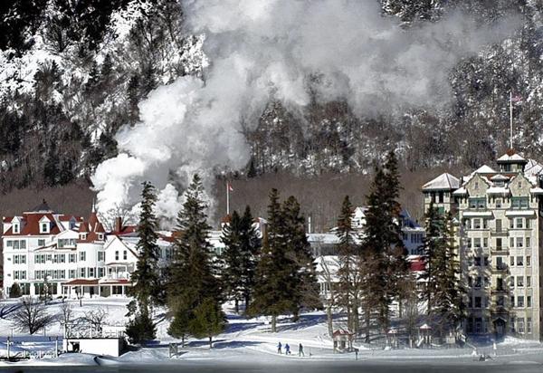 El hotel The Balsams que alberga la votación (AP)