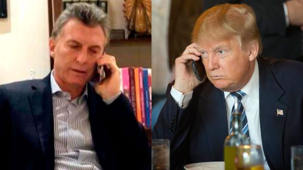 Mauricio Macri, presidente de Argentina, y Donald Trump
