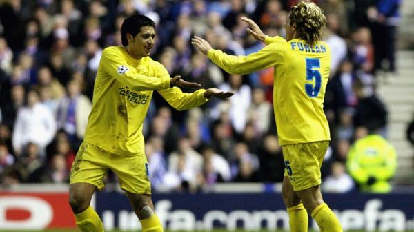 Riquelme y Forlán formaron una gran dupla en Villarreal