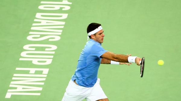 Del Potro empató la serie 1-1 (Reuters)