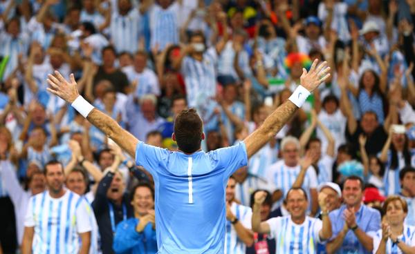 Del Potro venció a Cilic y le dio el triunfo a la Argentina en el cuarto punto de la final REUTERS/Antonio Bronic