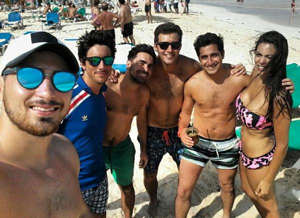Una de las últimas fotos de Santiago Vázquez. En Punta Cana, lugar donde ocurrió el accidente