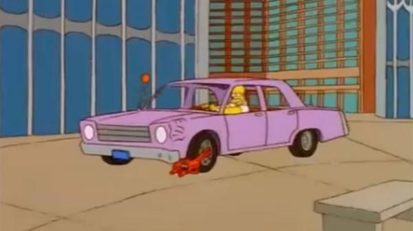El auto de Homero Simpson