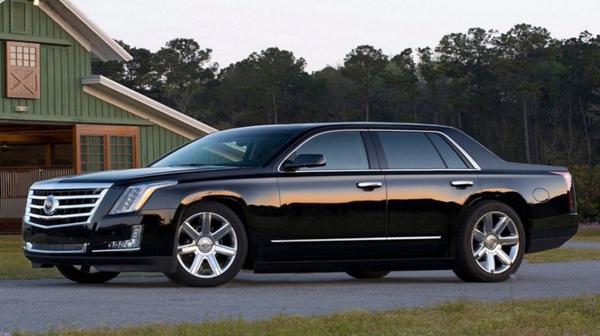 Un auto Cadillac modelo Escalade sedan