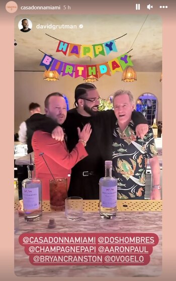 Drake celebró su cumpleaños 37