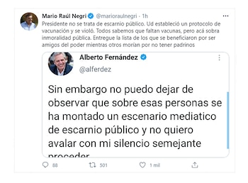 Mario Negri, jefe del interbloque
