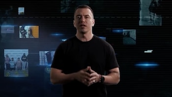 Daniel Noboa durante su mensaje