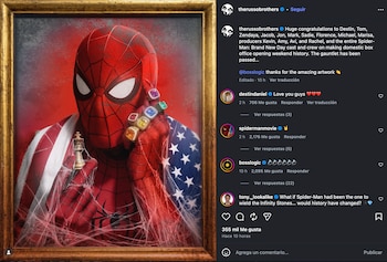 Los hermanos Russo felicitaron en Instagram al equipo de la película y afirmaron que “el guantelete ha sido pasado” tras el nuevo récord de taquilla
(Créditos: Instagram/therussobrothers)
