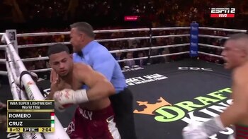 El referee tuvo que intervenir